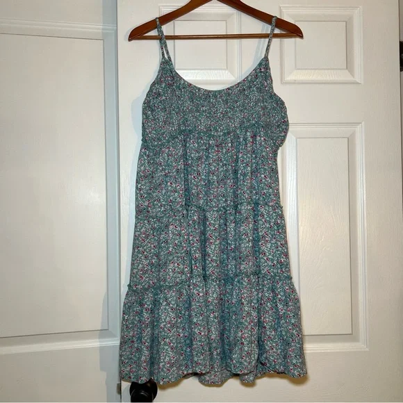 Lucky Brand Multi Tiered Sleeveless Floral Mini Dress - Picture 3 of 7